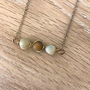 Three Stone Necklace